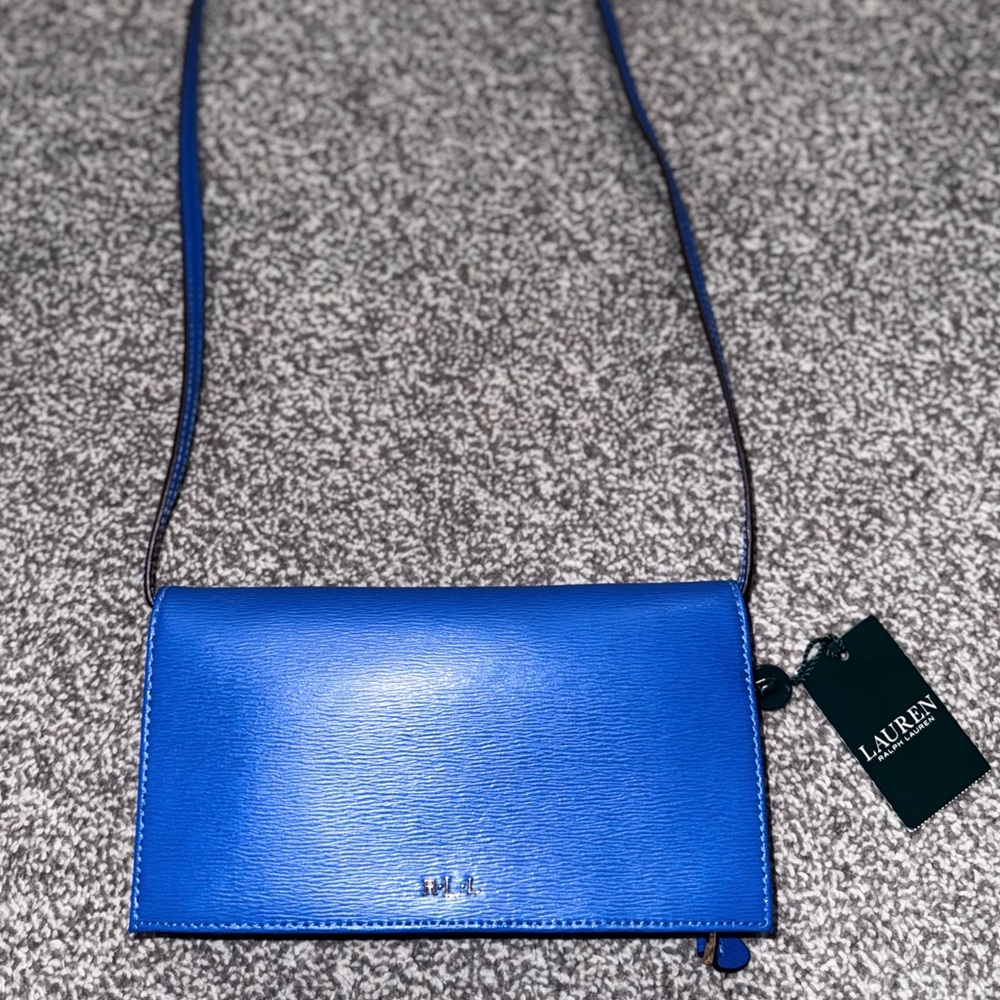 Lauren Ralph Lauren Vibrant Blue Crossbody Bag
